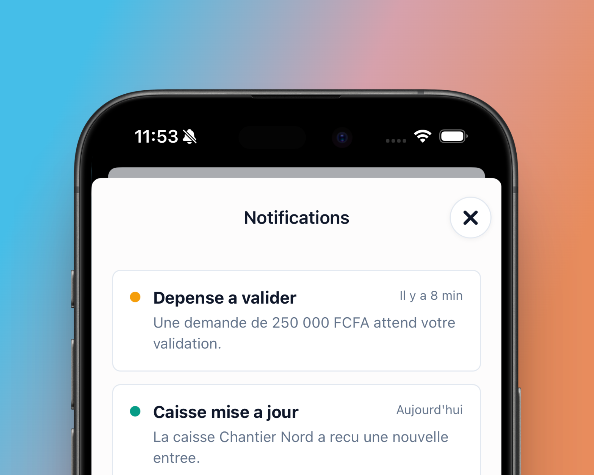 Circuit de validation des dépenses